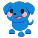 Blue Dog Sticker
